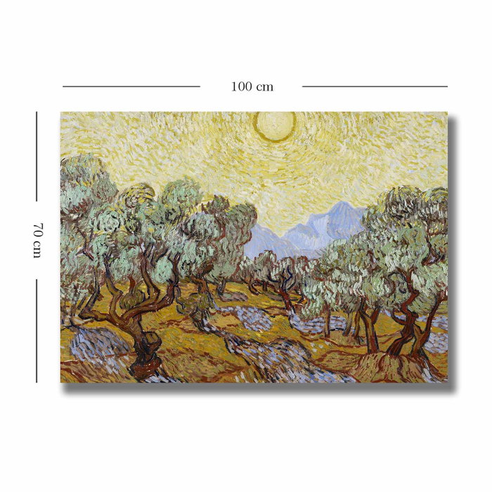 Wallity Cuadro Decorativo de Vincent van Gogh en Lienzo 70 x 100 cm